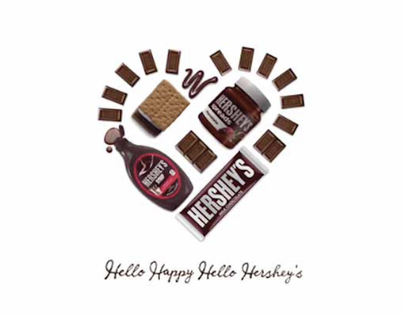 Hershey's: "Hello Happy, Hello Hershey's."