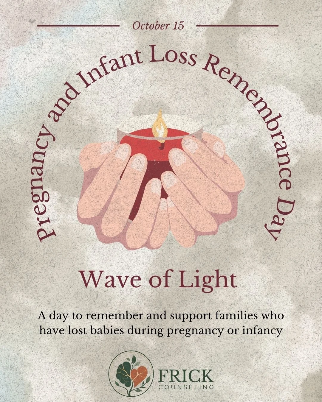 🕯️ October 15 marks the International Wave of Light, honoring babies lost through miscarriage, stillbirth, SIDS, and infant loss. At 7 p.m. local time, people around the world light a candle for at least one hour, creating a shared wave of remembran