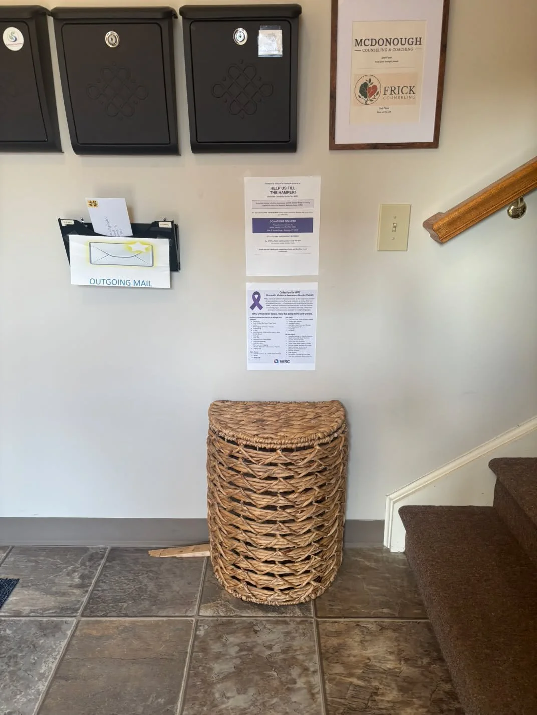REMINDER!! 💜 Help Us Fill the Hamper for the Women&rsquo;s Resource Center!

In recognition of Domestic Violence Awareness Month, the businesses at 629 E. Drinker Street in Dunmore are coming together to collect donations for the @wrcnepa throughout