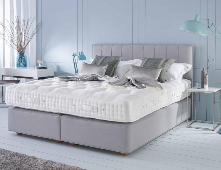 Vispring 150 Regal Superb Medium/Firm with Iris Headboard in Touch