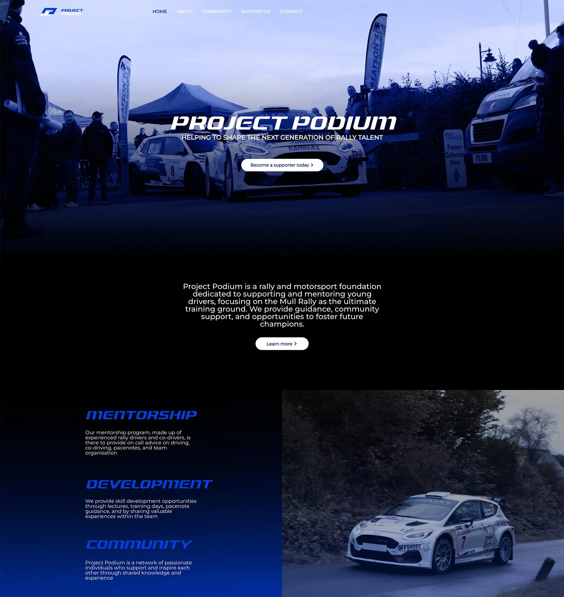 ProjectPodium.org Website Preview