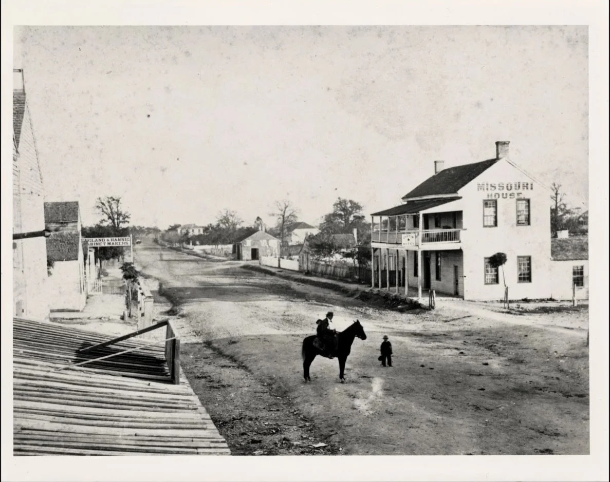 Before &amp; Now

Long before it became Buffalo Billiards (1999-2020), it was the Missouri House (Hotel). Built in 1861 by German immigrants Robert and Helen Ziller, the building was Austin&rsquo;s first boarding house, catering heavily to passing co