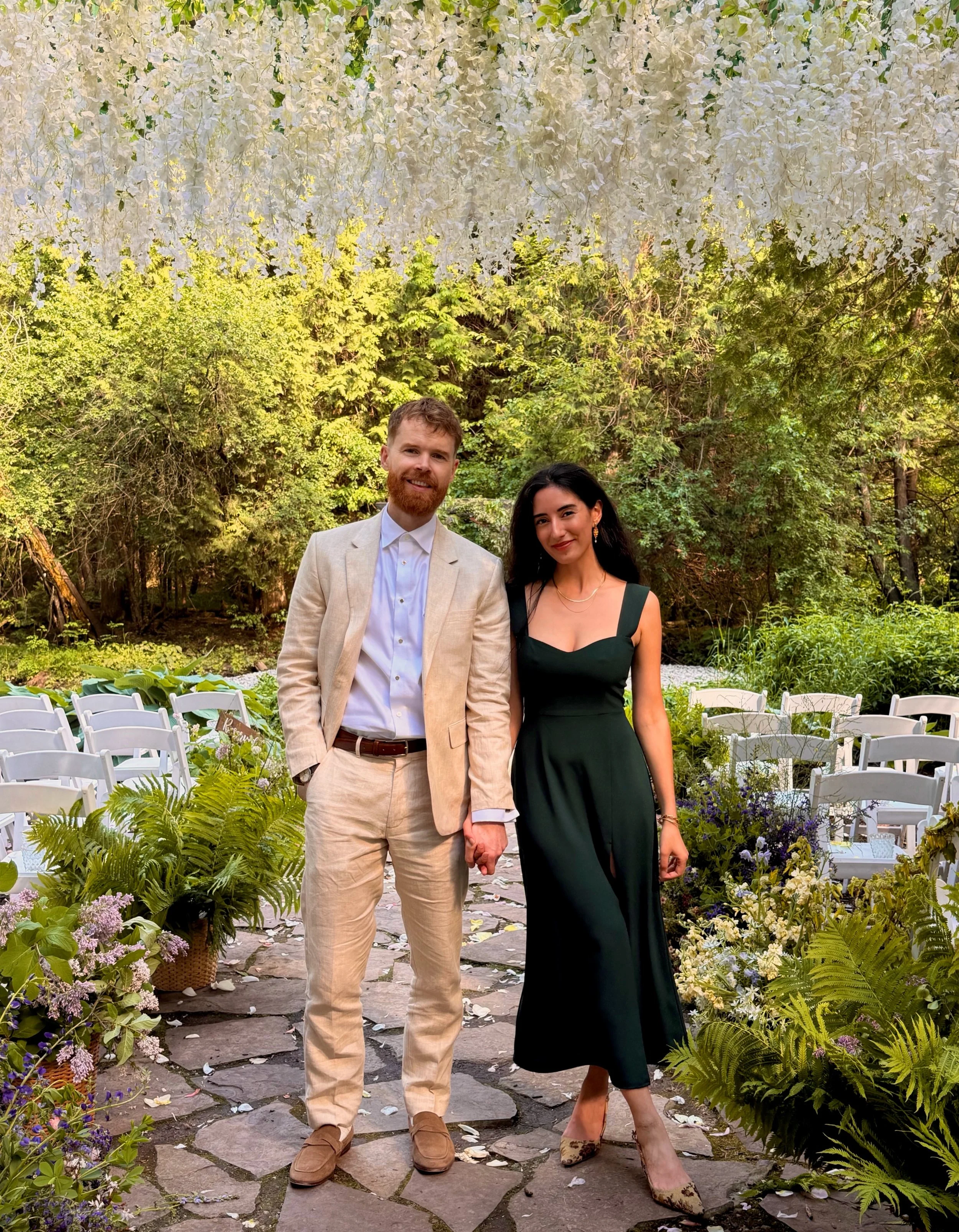 A midsummer night&rsquo;s dream wedding ✨🌸🌲🌷🌳🦄💐✨🪩 the vision (and also A VISION) @lauren_park our fairy bride 👰🏻&zwj;♀️🧚🏼&zwj;♀️