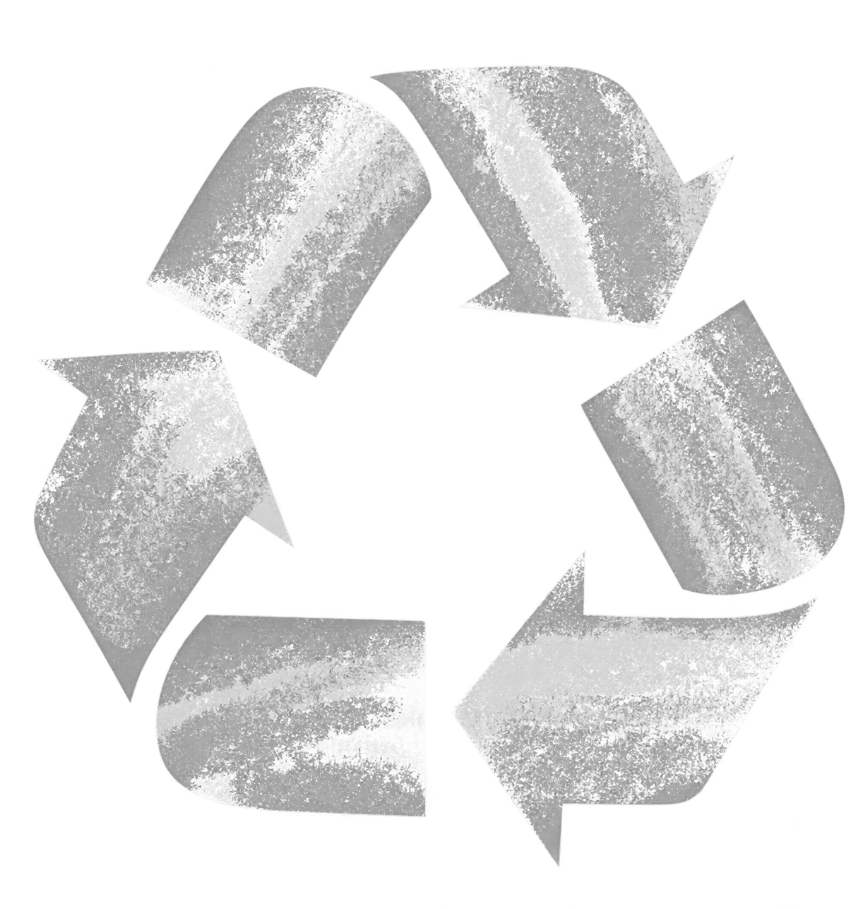 A recycling symbol composed of three arrows forming a triangle.