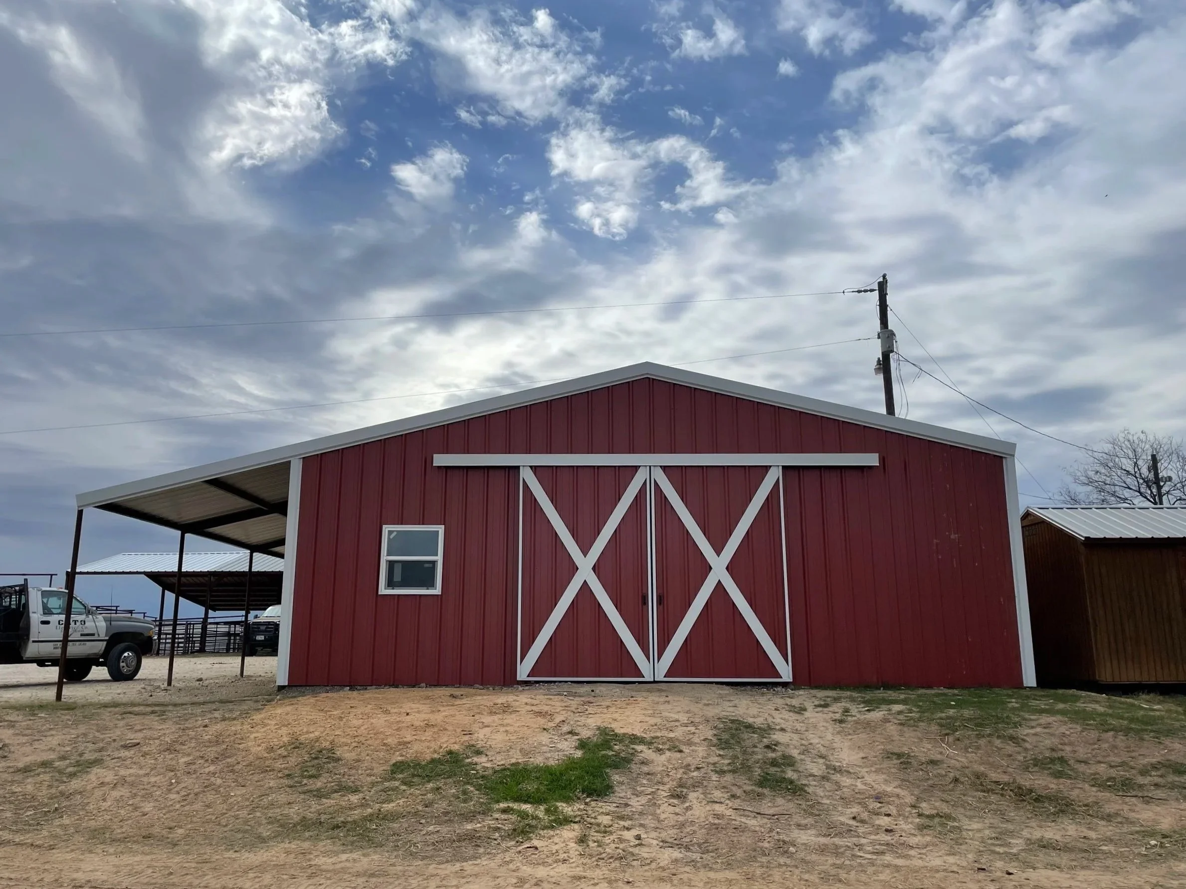 an image of a custom horse barn