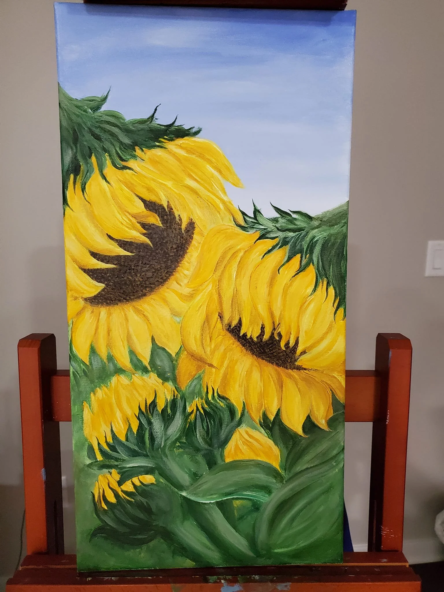 Sunflowers | Acrylics on stretched canvas