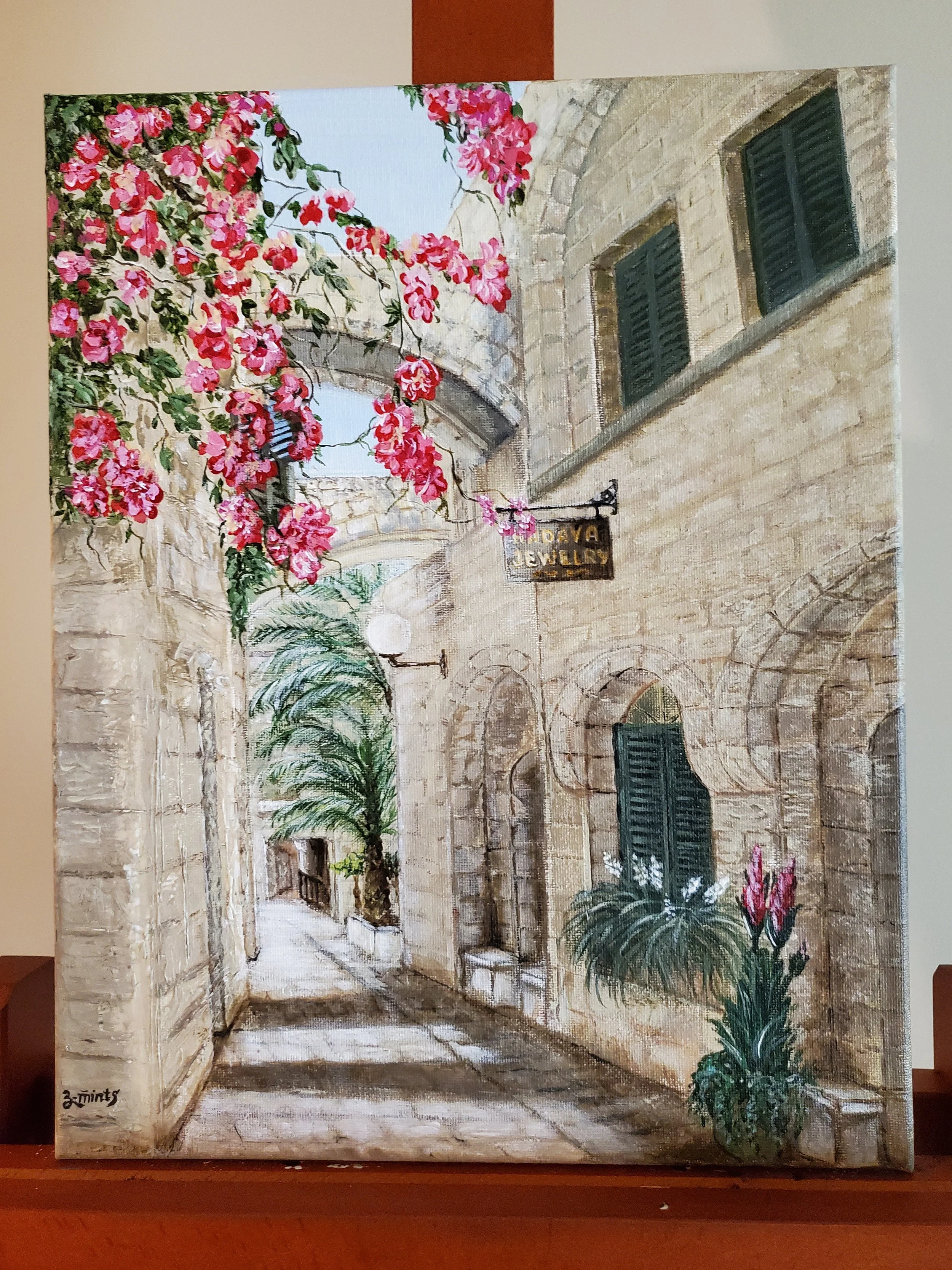 Old Streets of Jerusalem 2 | Acrylics on stretched canvas | SOLD