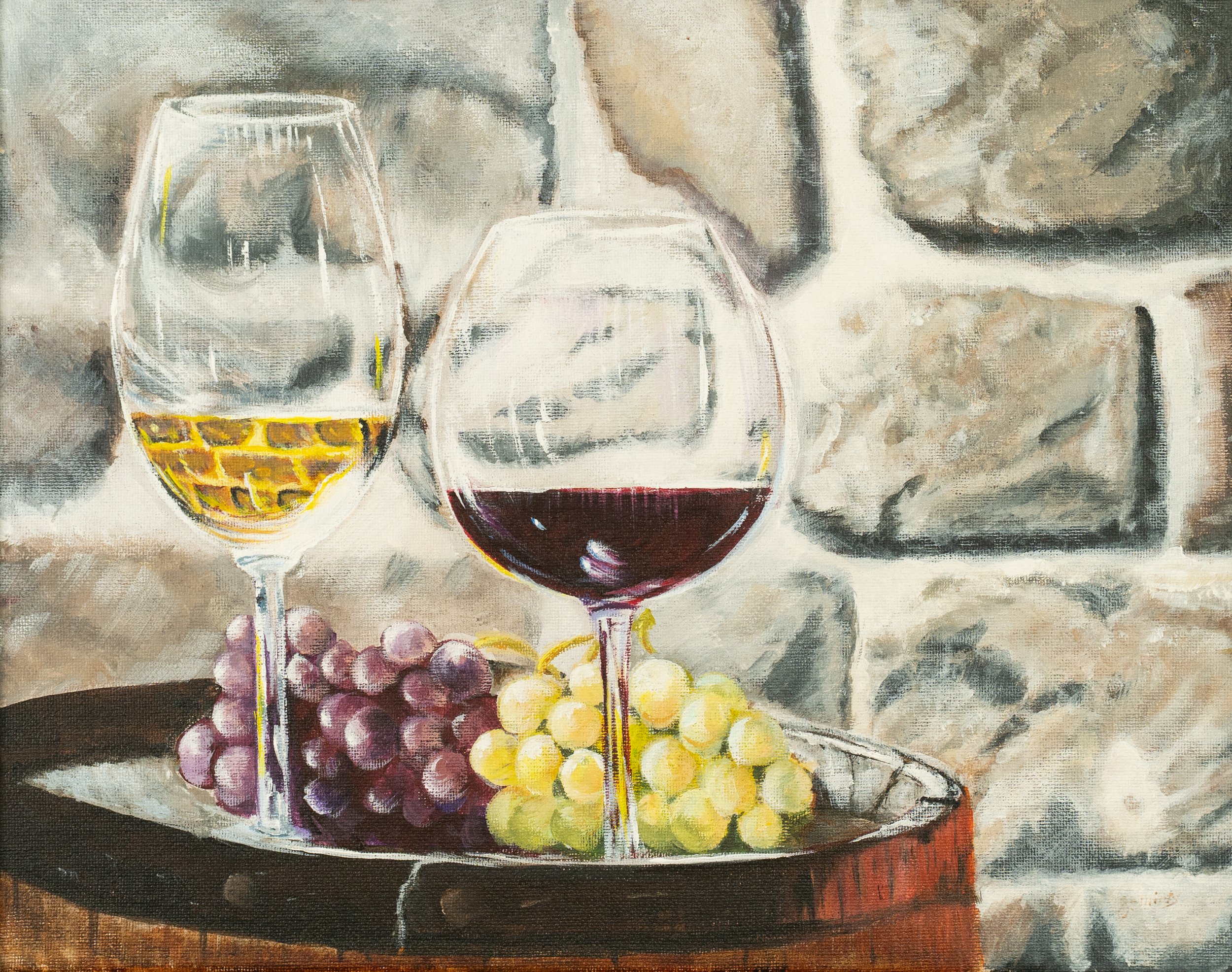 In the cellar | Acrylics on stretched canvas