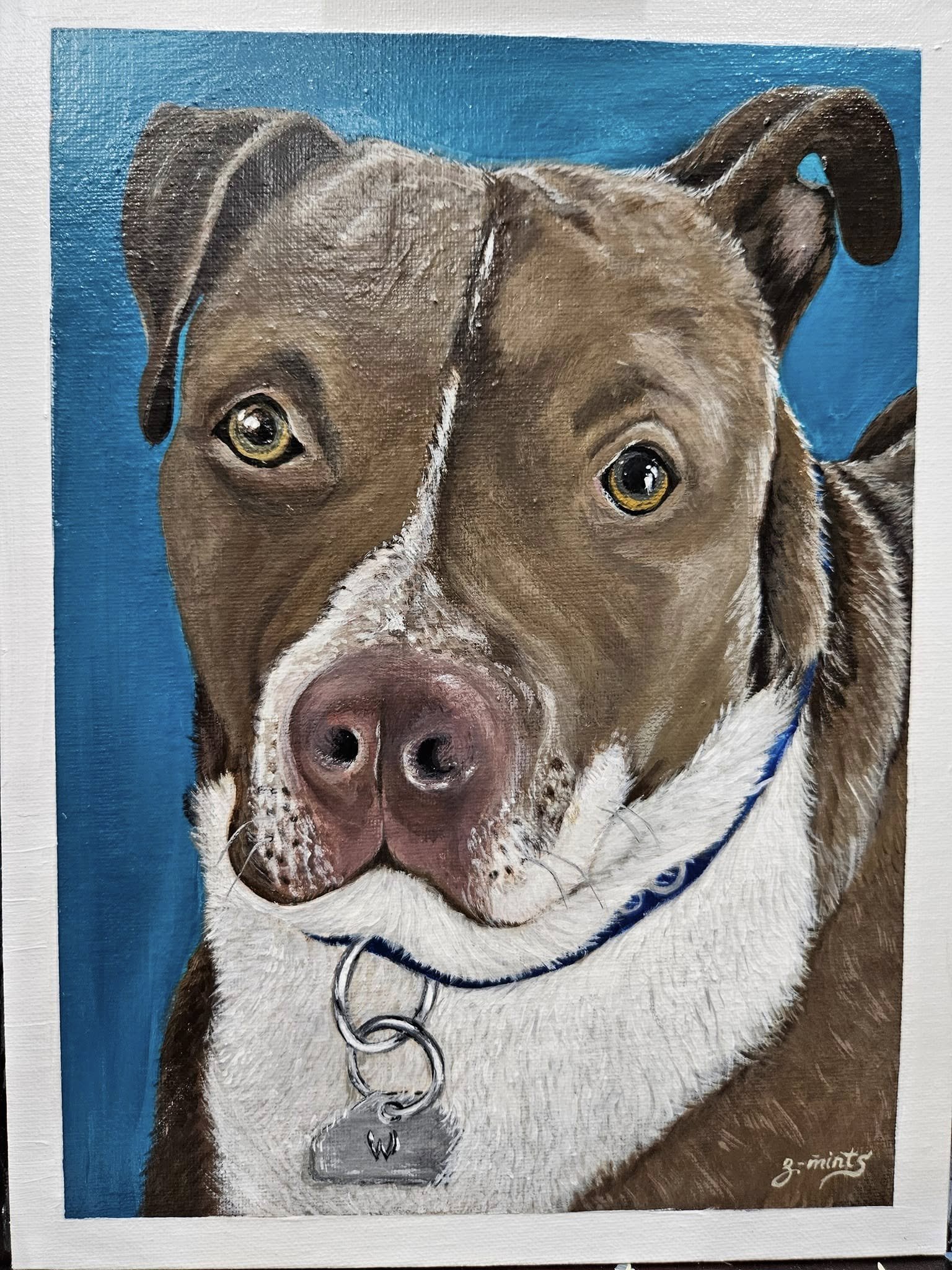 William | Acrylics on canvas board