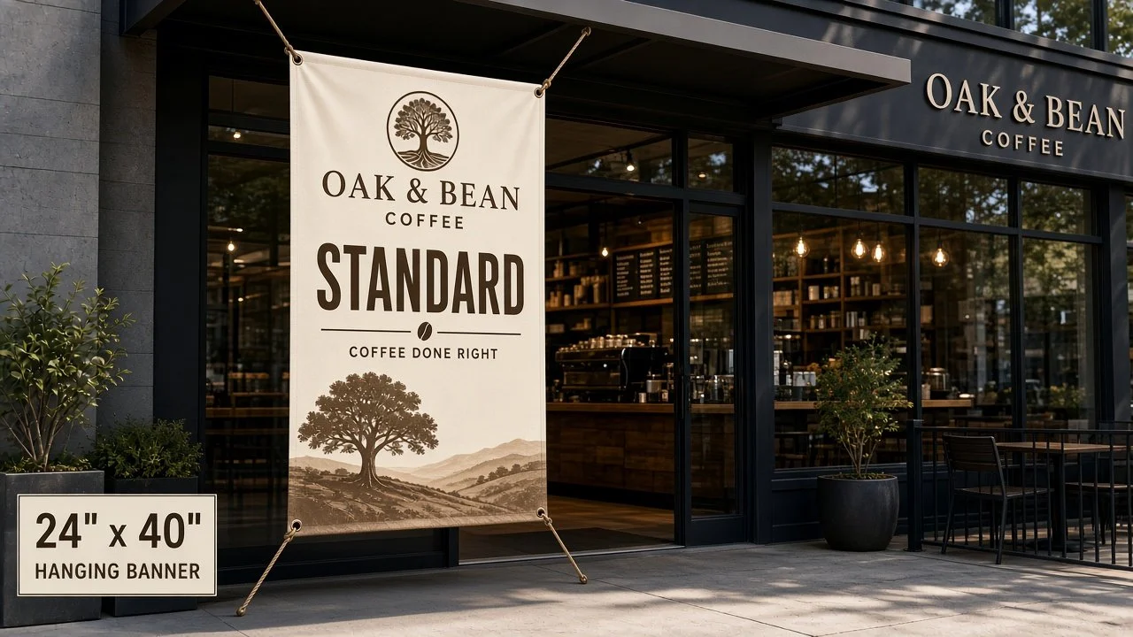 24×40 Standard Hanging Banner