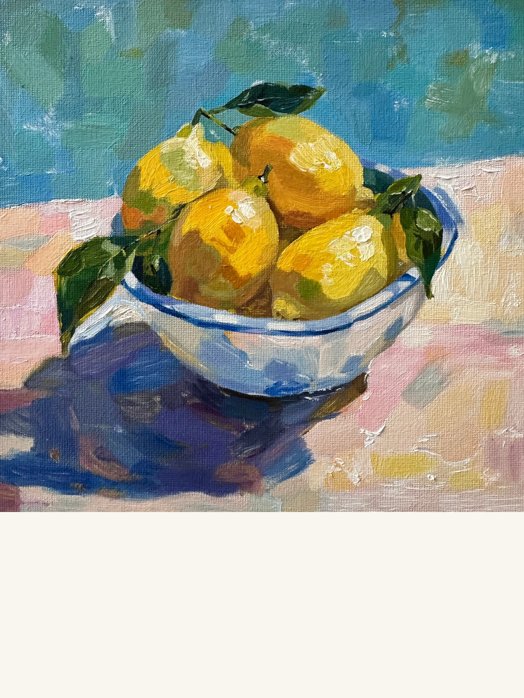 Sunlit Lemons PRINT (8x8)