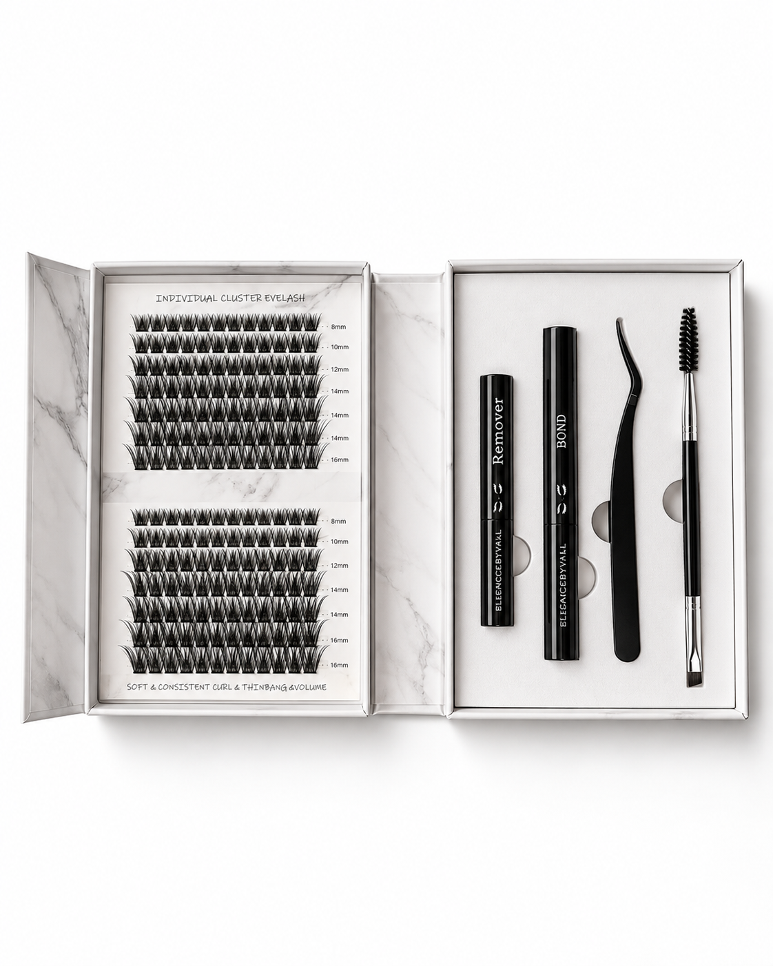 Waterproof Eyelash Clusters Kit (Wispy)