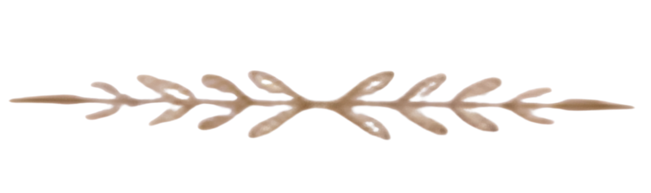 A beige-colored wooden decorative branch with multiple small leaves