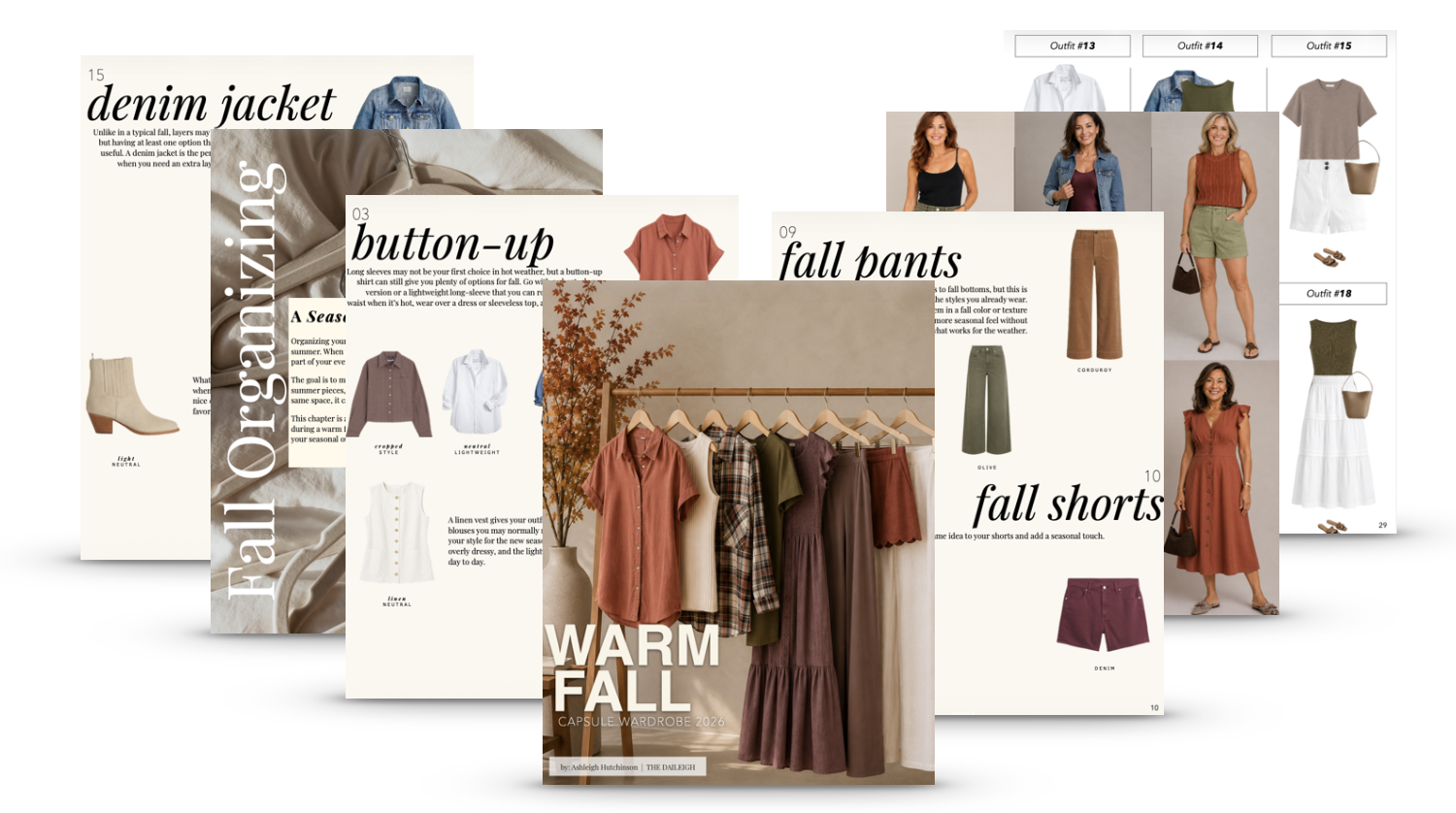 Warm Fall Weather Capsule Wardrobe Ebook