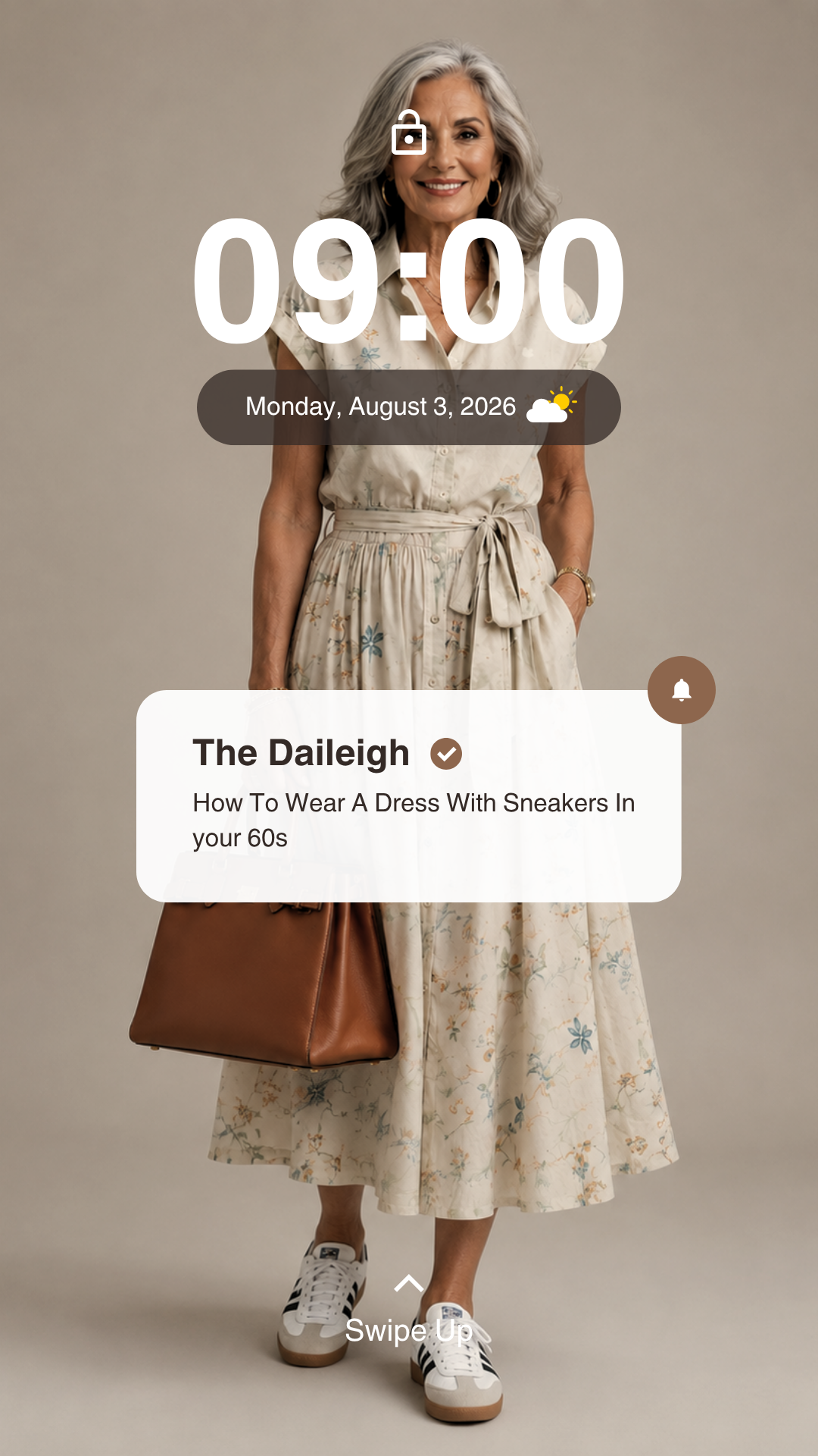 How To Wear A Dress With Sneakers in Your 60s