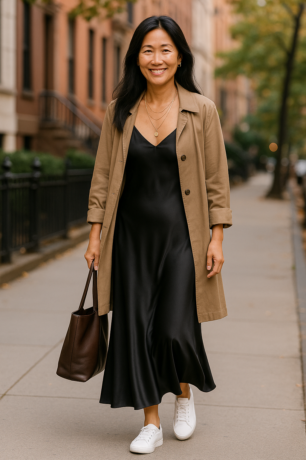How To Style A Slip Dress in Your 50s