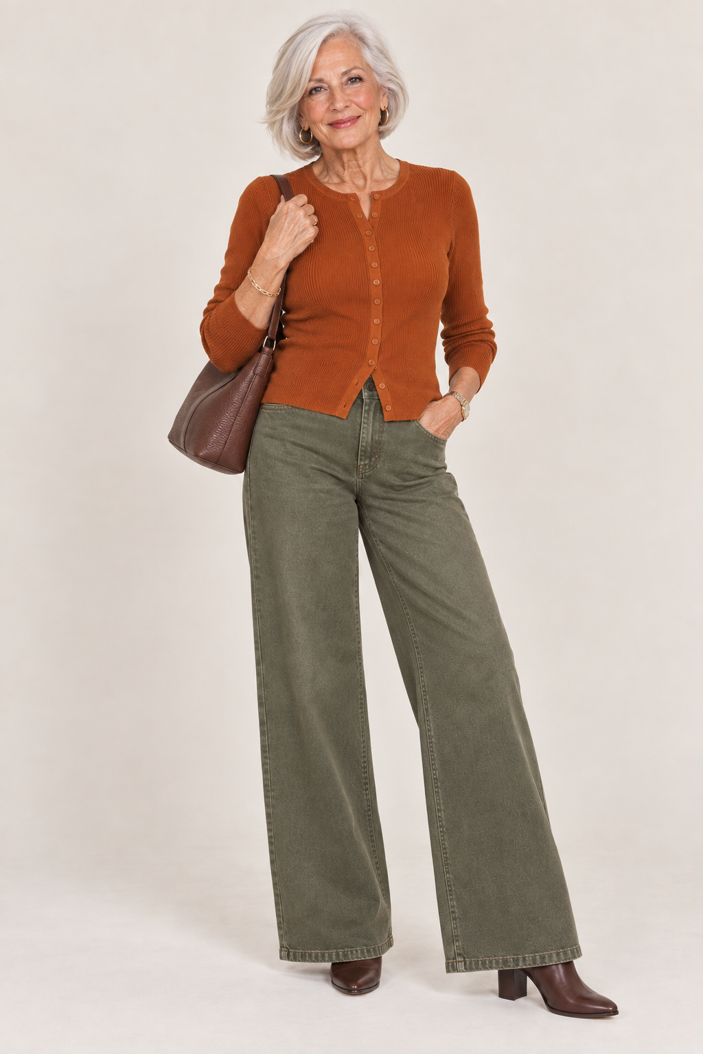 How To Wear Wide Leg Pants in Fall Over 50: Outfit Ideas to Copy + Capsule Wardrobe