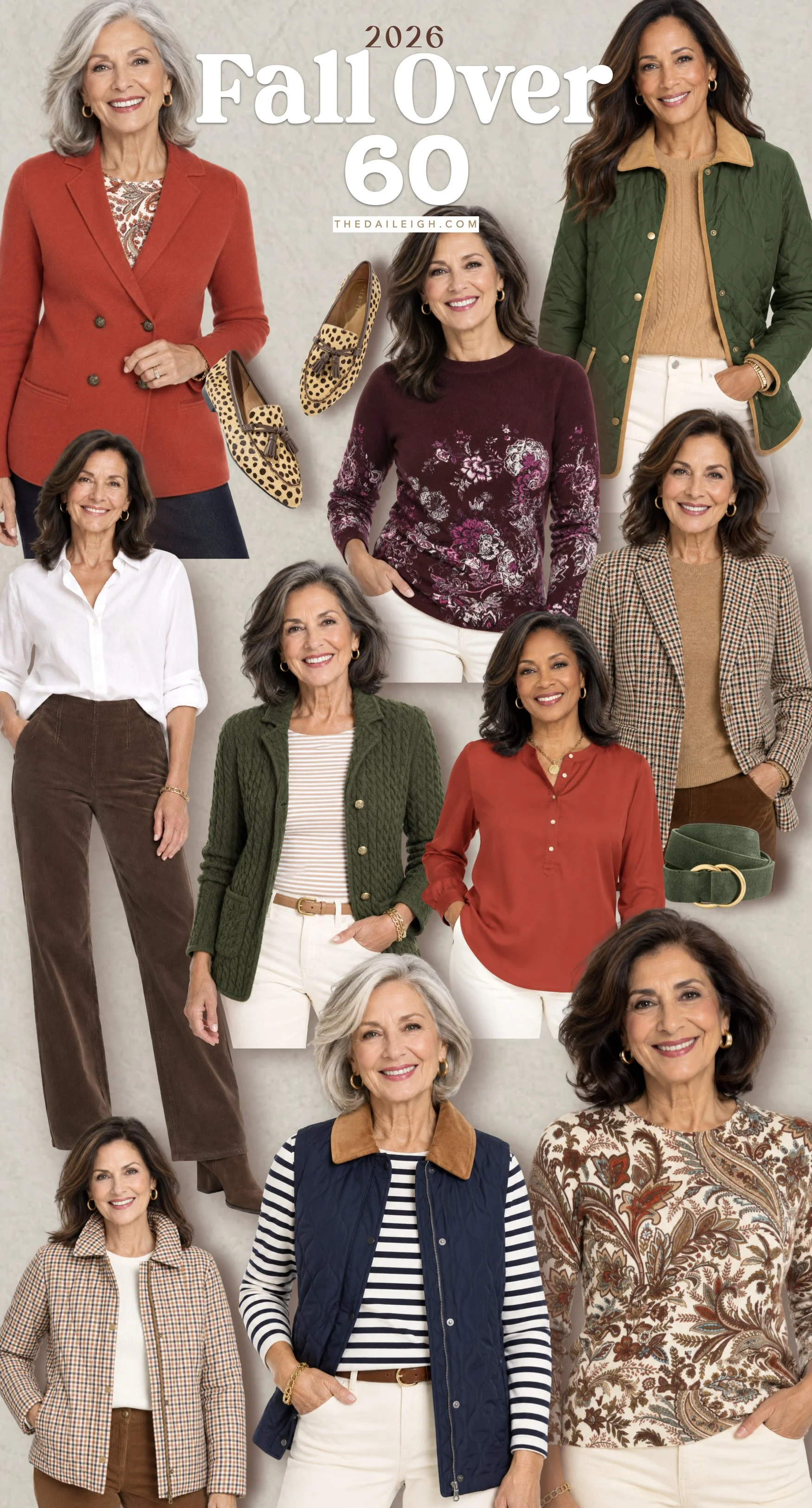 Fall clothes to wear over 60.