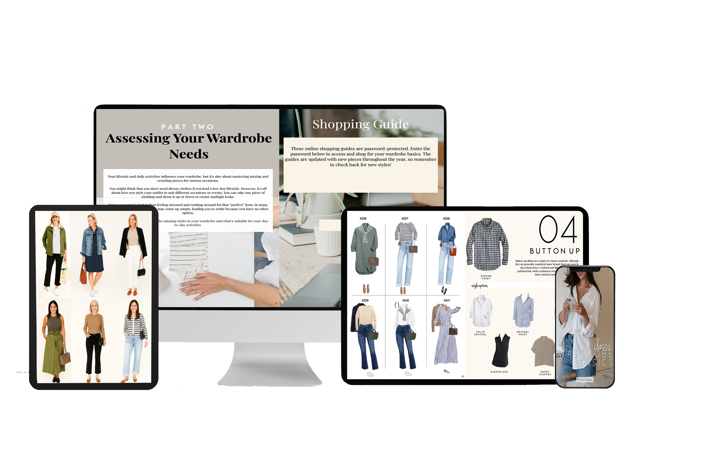 Wardrobe basics capsule wardrobe ebook.
