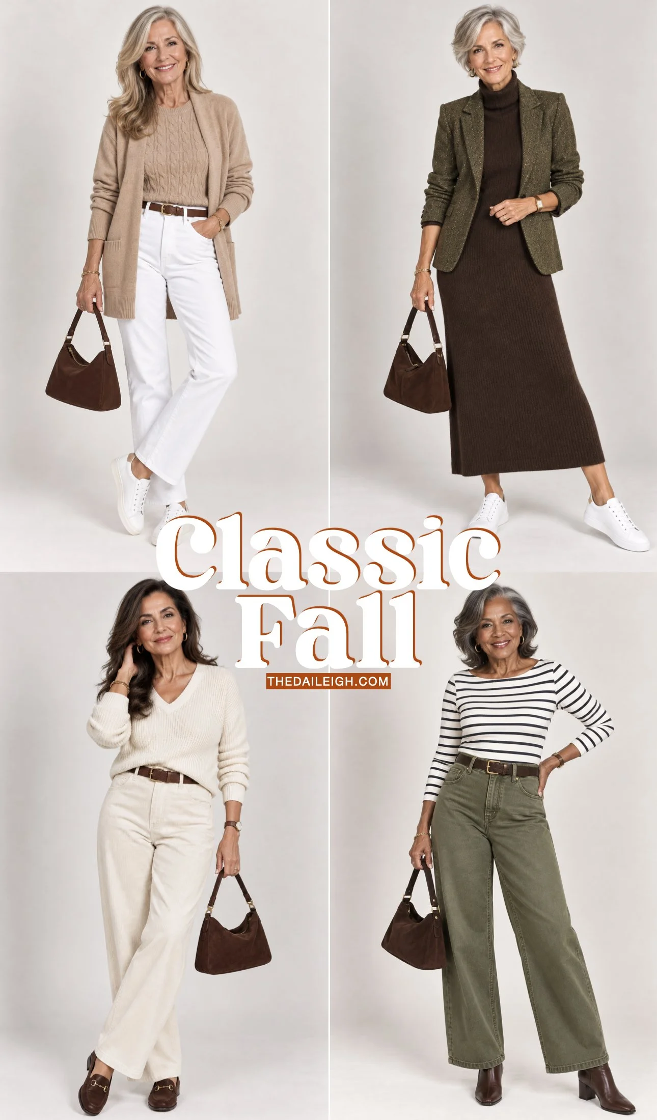 How to dress in fall in your 70s.