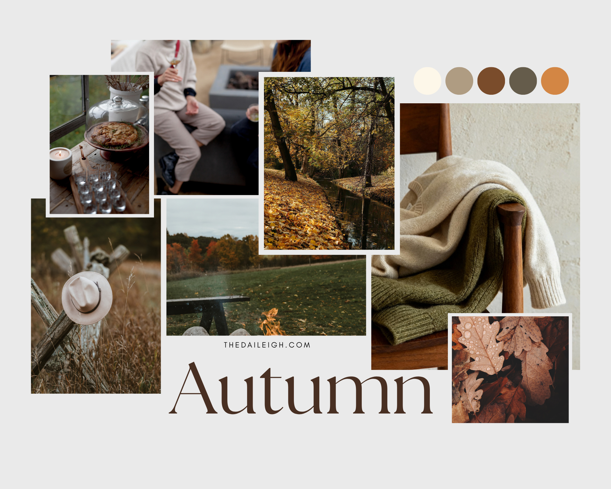 Fall photo collage.