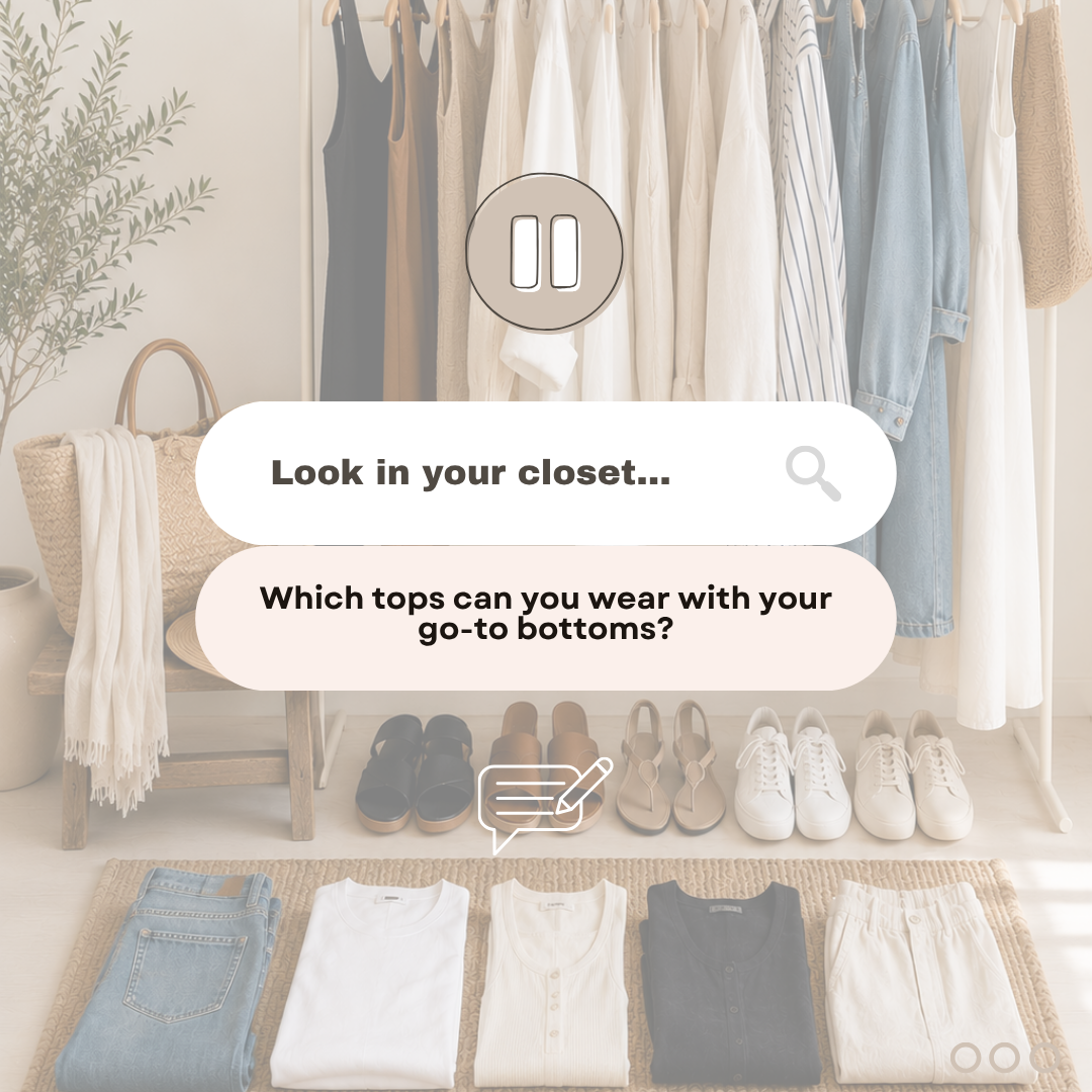 Question box asking a wardrobe question.