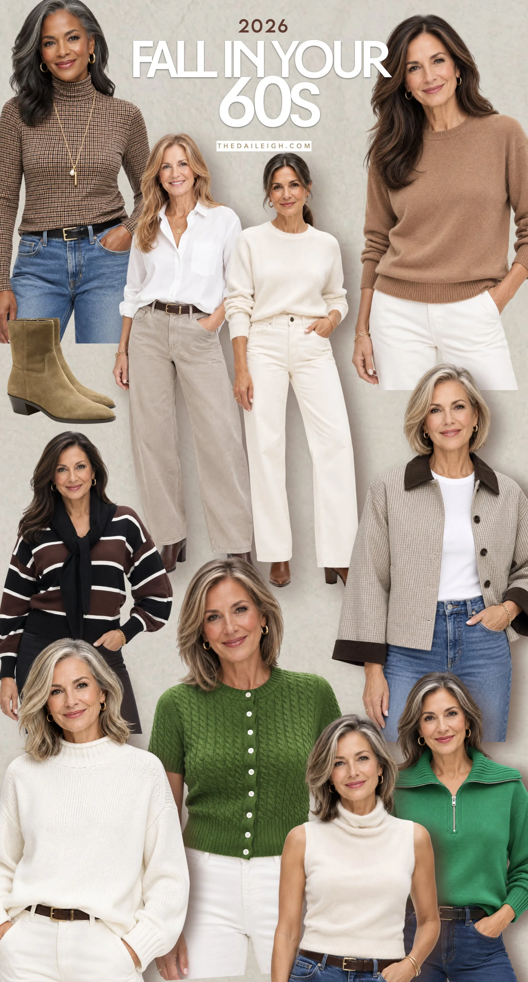 Fall clothes for women in their 60s.