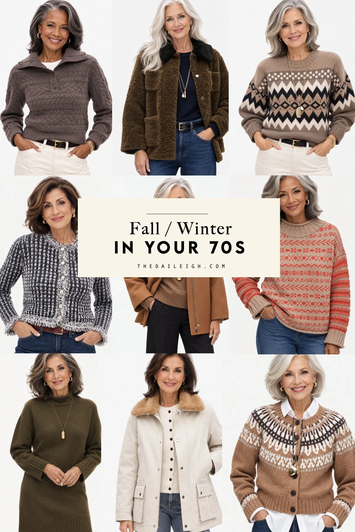 Fall and winter trends to wear in your 70s.
