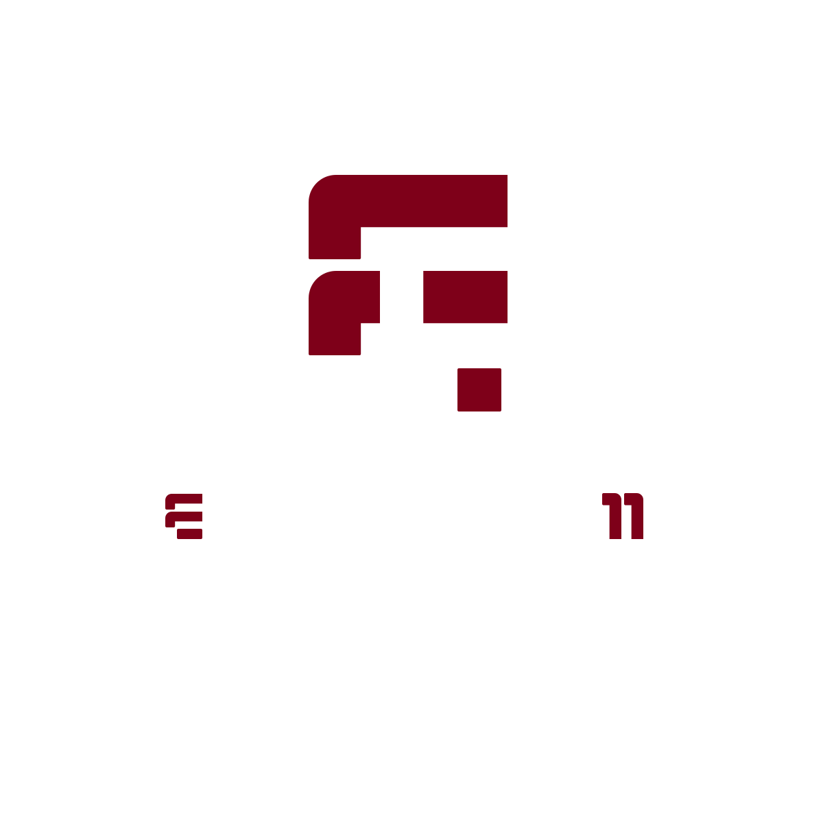 A logo featuring a stylized letter 'E' and 'L' in red and white, with the text 'ELEVEN LEVEL 11' beneath it, on a black background.