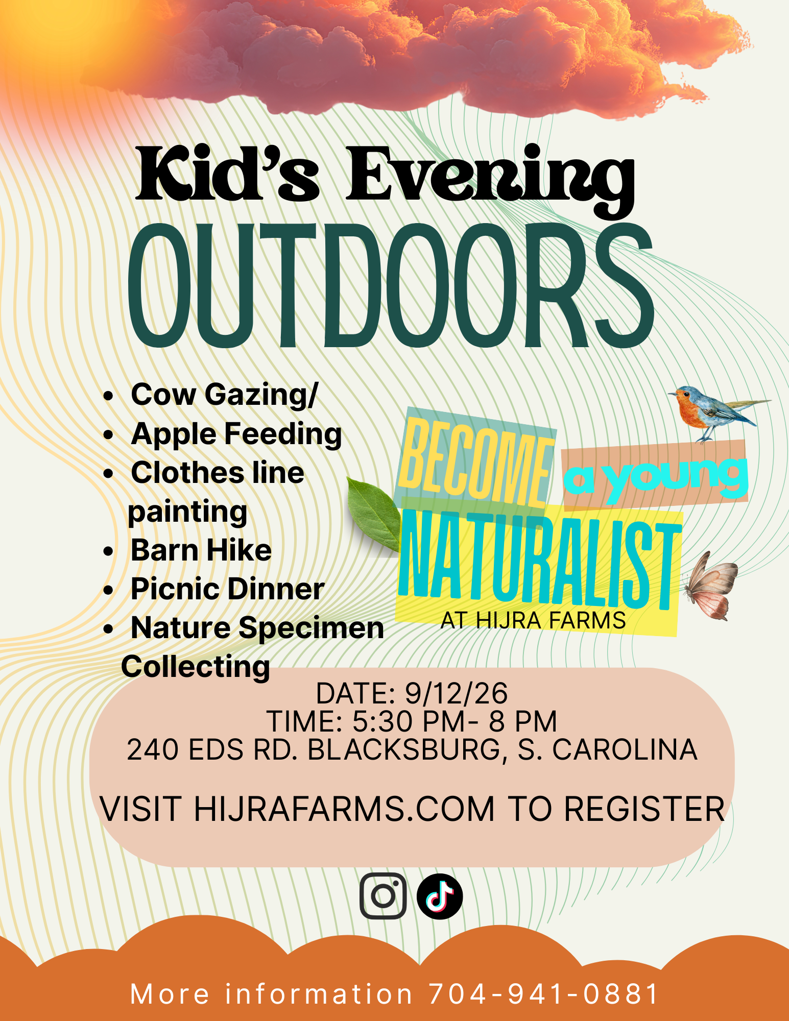 Kid's Evening Outdoors  September 12, 2026  5:30pm-8pm