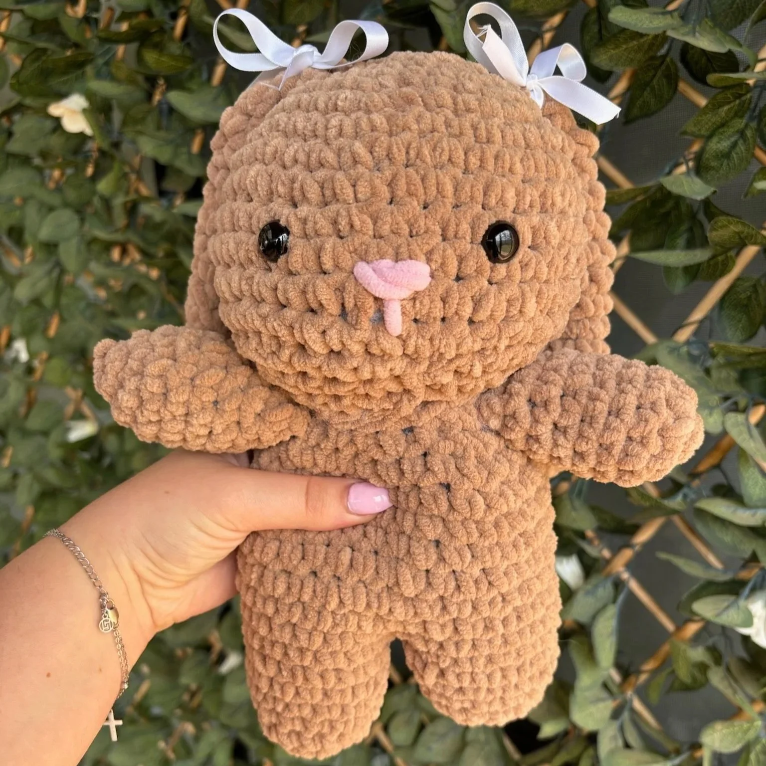 🎀 Crochet Bow Bunny Plushie