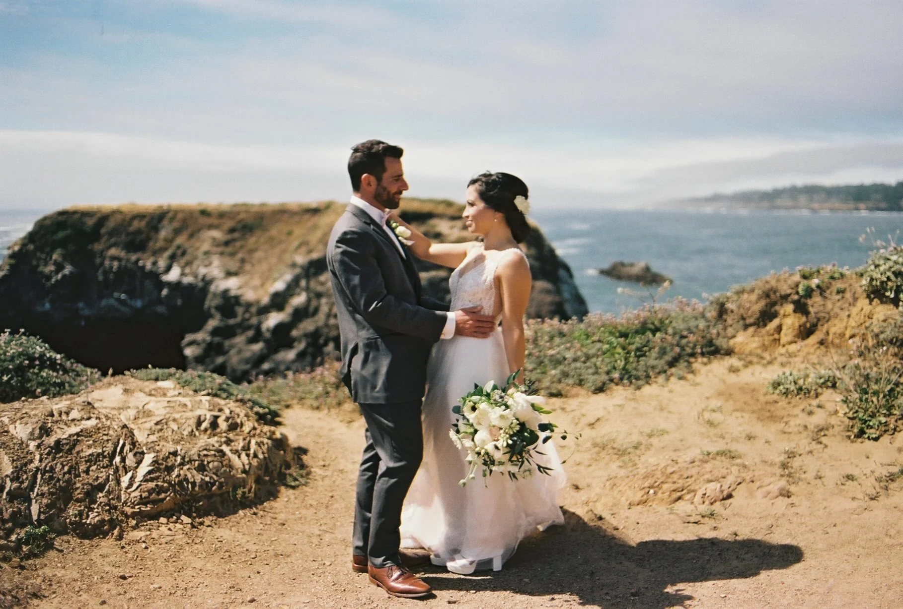 Caitlin &amp; Michael | Mendocino, California Alegria Inn Intimate Wedding