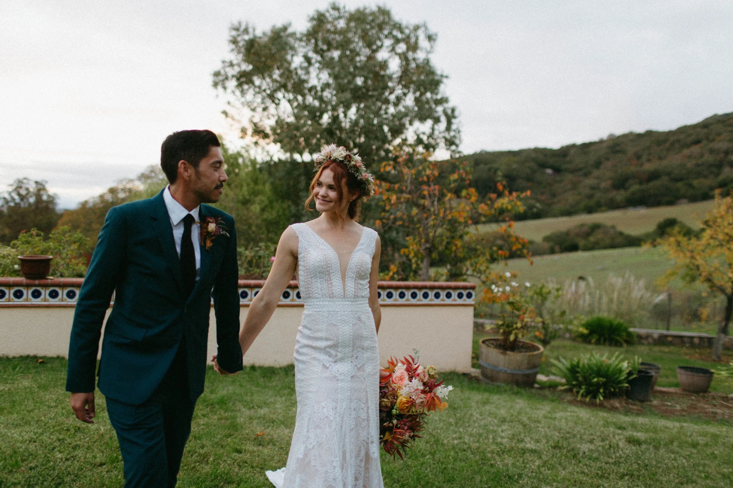 Kathleen &amp; Sean | Santa Rosa, California Fall Backyard Wedding 