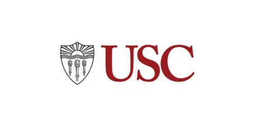 USC logo with a shield emblem and red letters USC