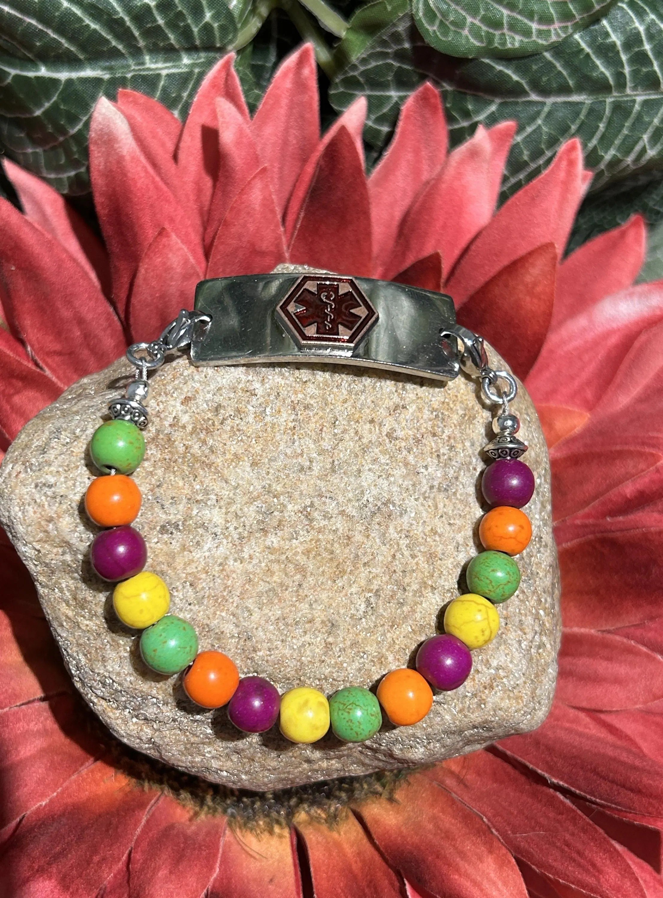 Rainbow Dyed Howlite