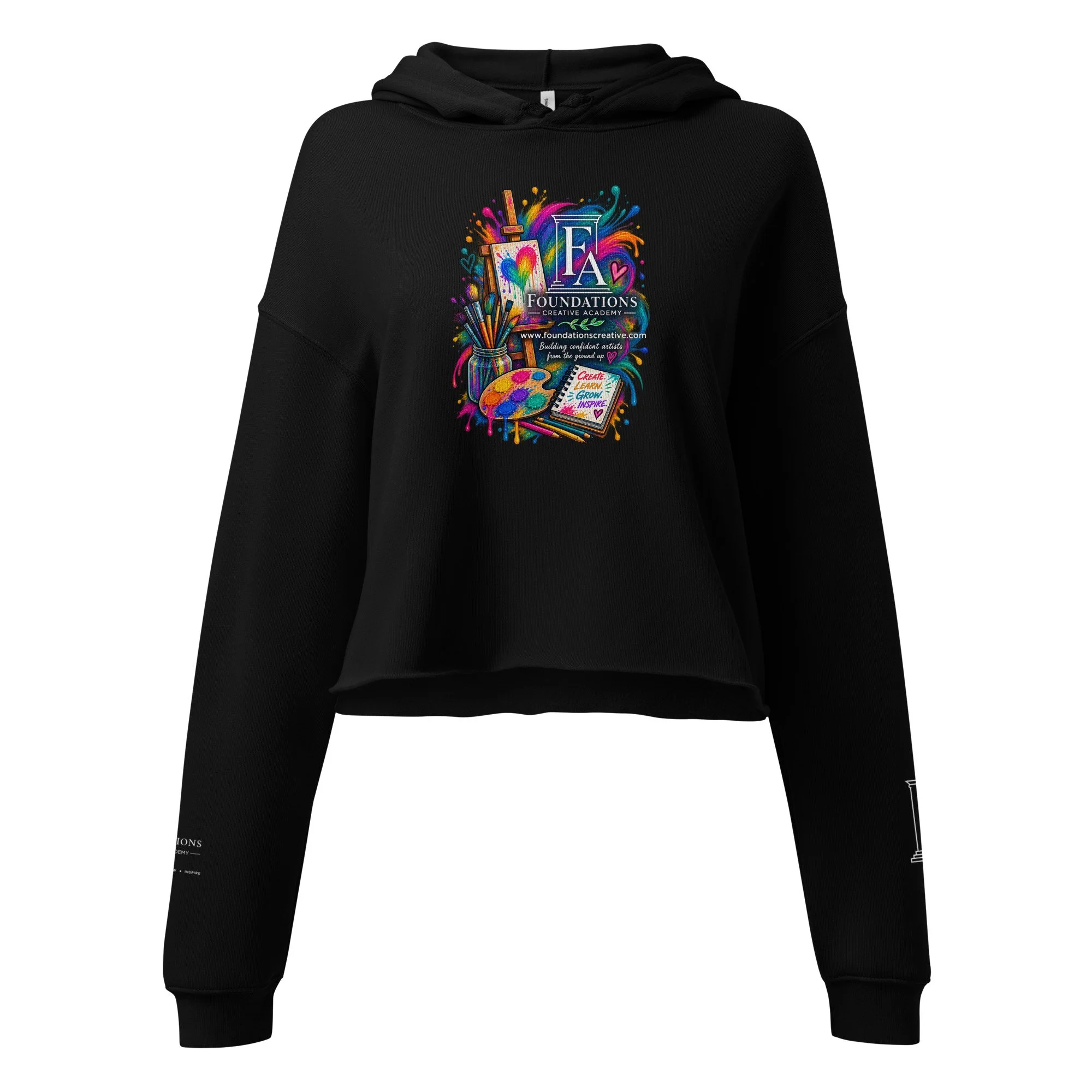 Foundations Creative Academy Cropped Artist Hoodie