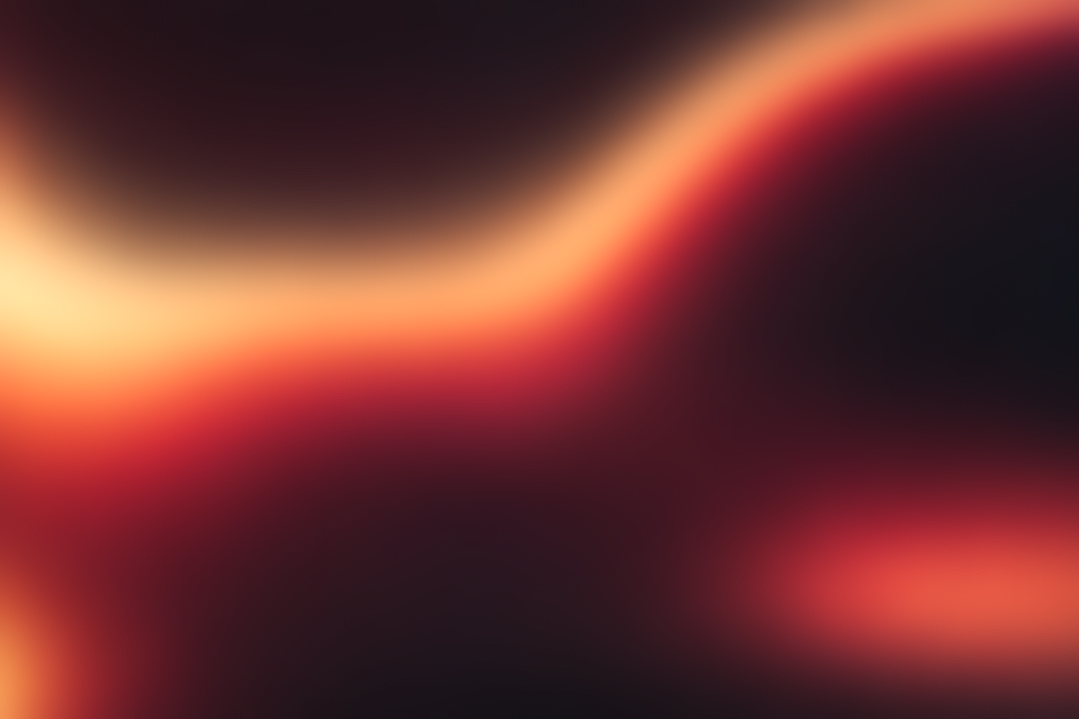 Abstract digital art with smooth gradient colors blending from warm yellows and oranges to dark reds and blacks.