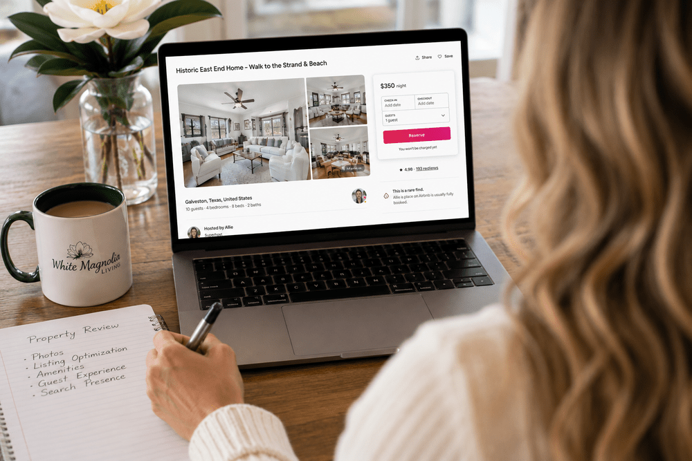 Complimentary vacation rental property review by White Magnolia Living