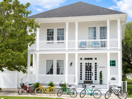White Magnolia Galveston historic East End vacation rental