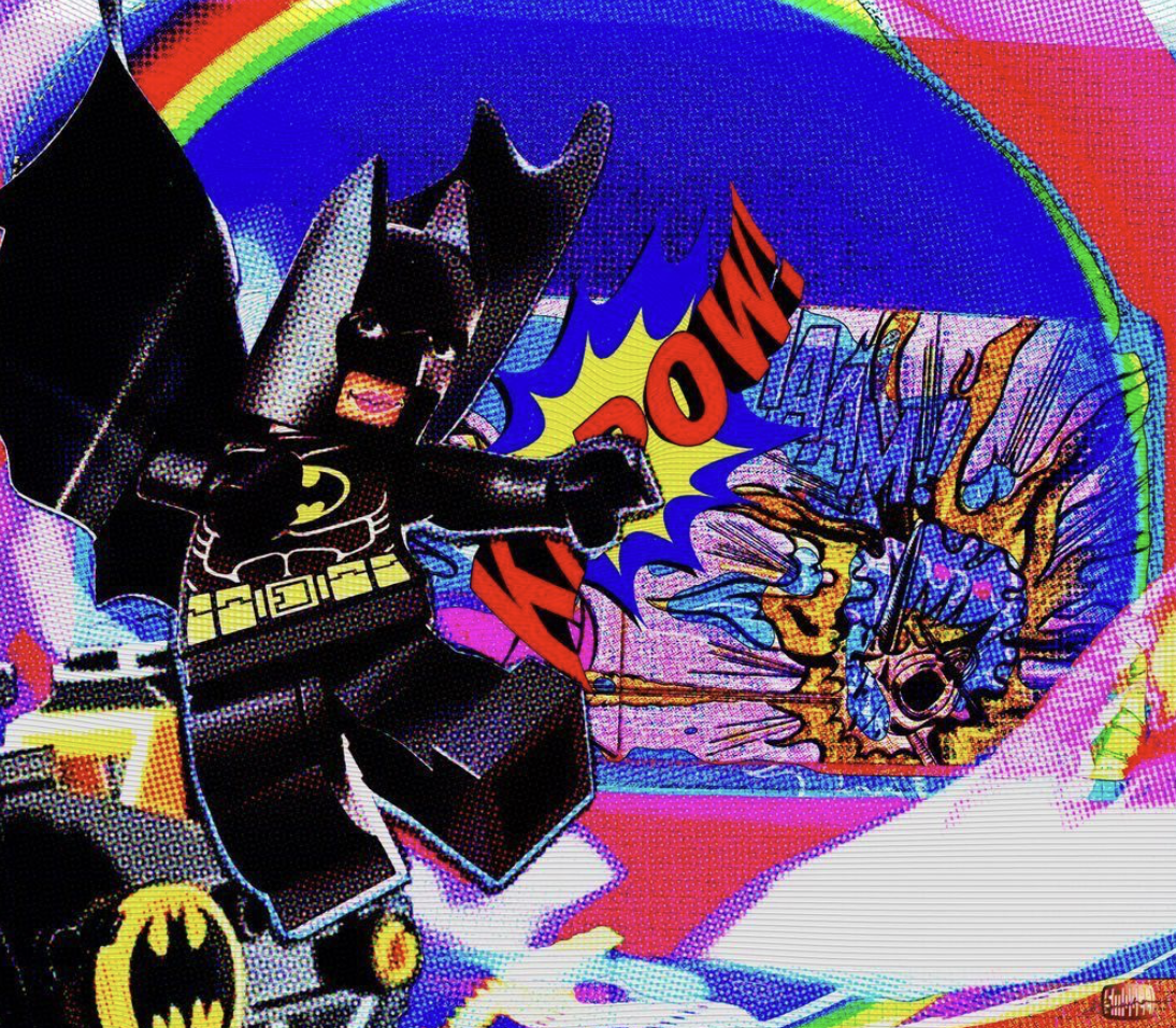 David Smouha, Kapow 2025, giclee print to hahnemuhle paper, edition 1/1, 47 x 47cm framed