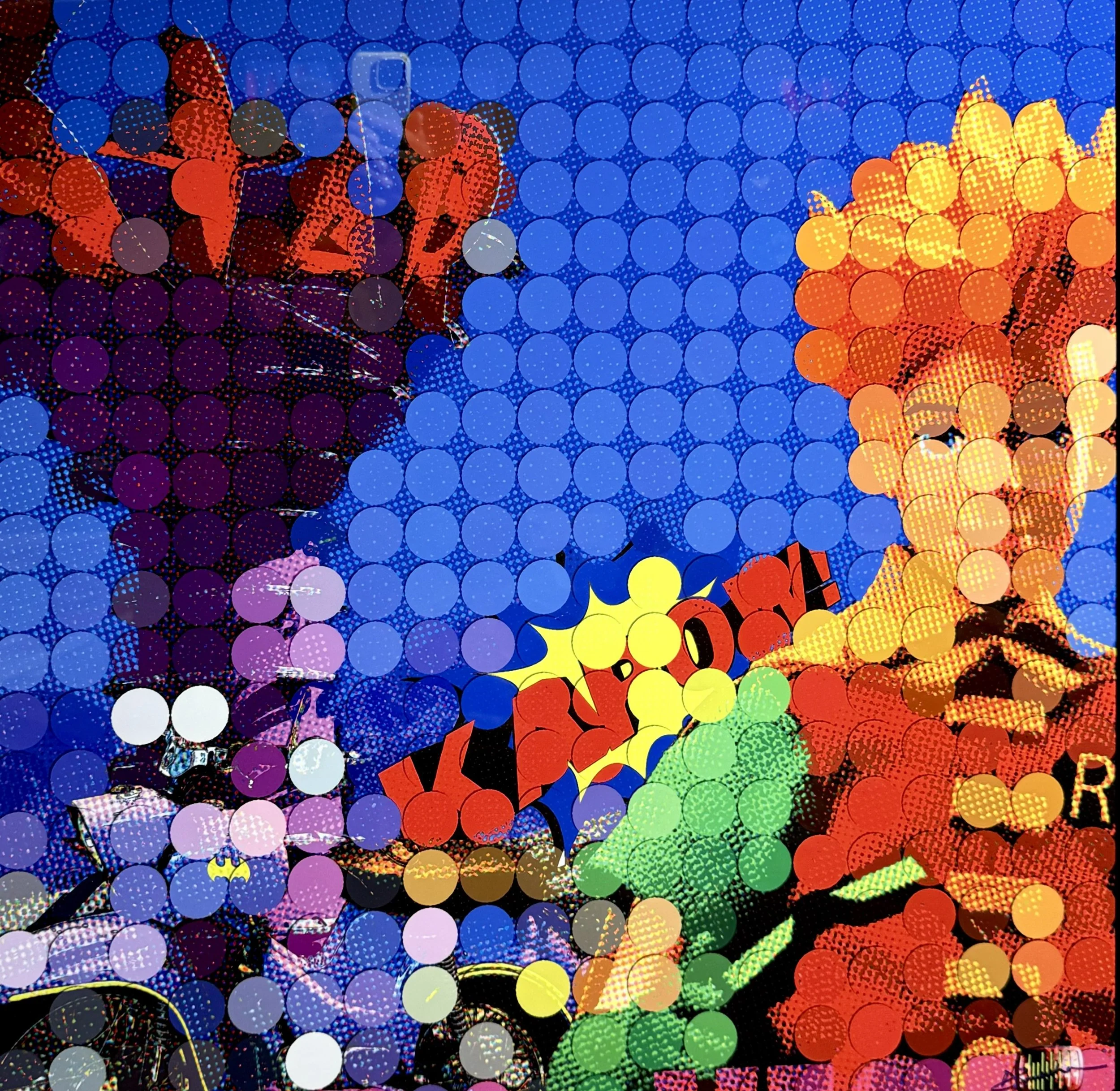 David Smouha, Sta-r-struck, 2022 sublimation dye print on aluminium, 78cm x 78cm