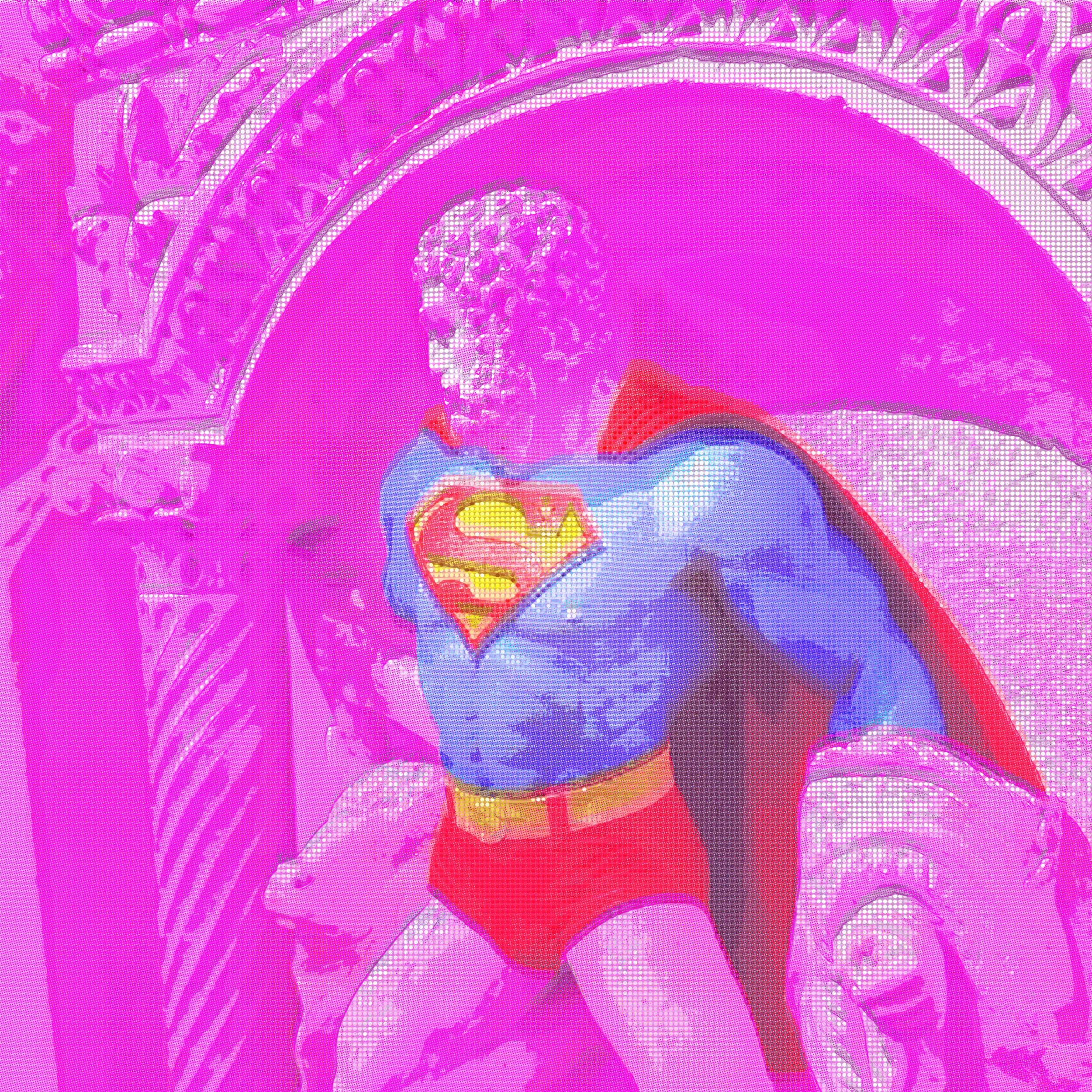 David Smouha, Super Shorts  2026, sublimated dye print to aluminium, 80 x 80cm edition 1/1