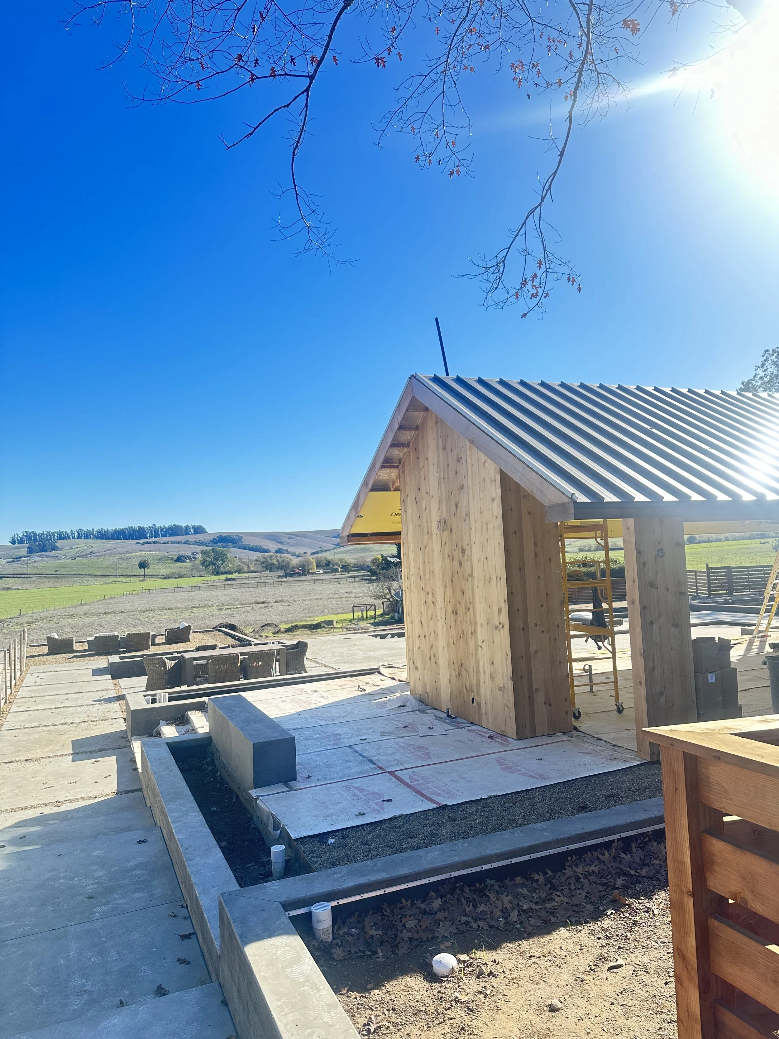 Standing-seam metal roofing