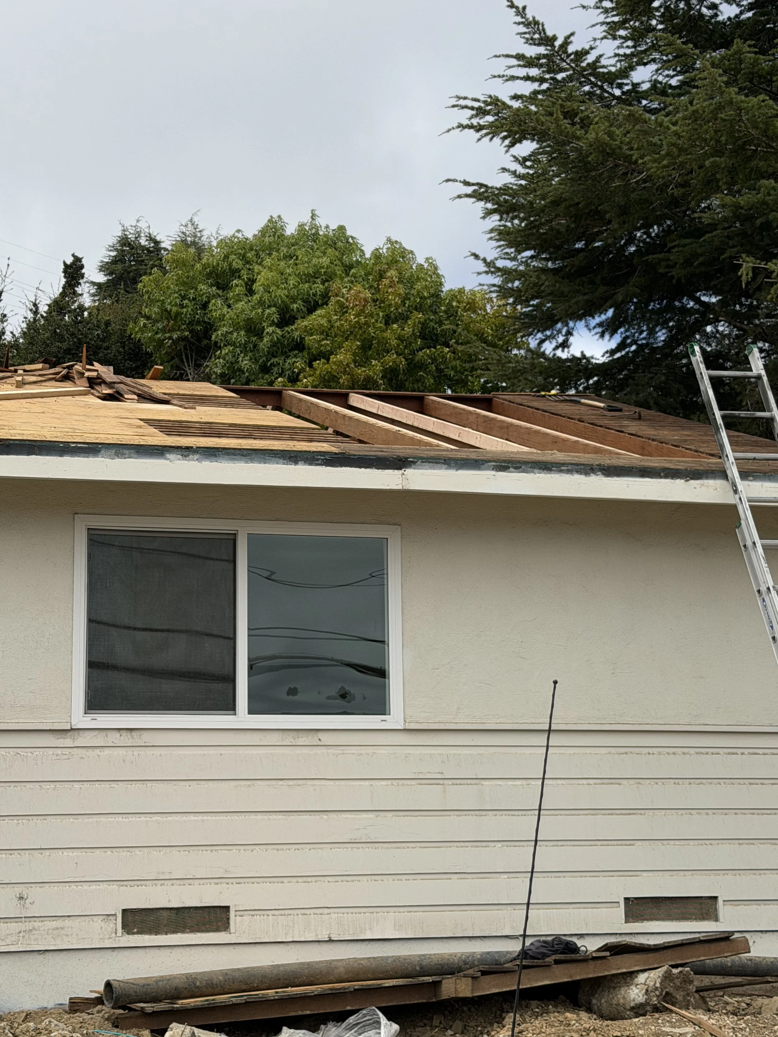 Major roof framing and structural repair