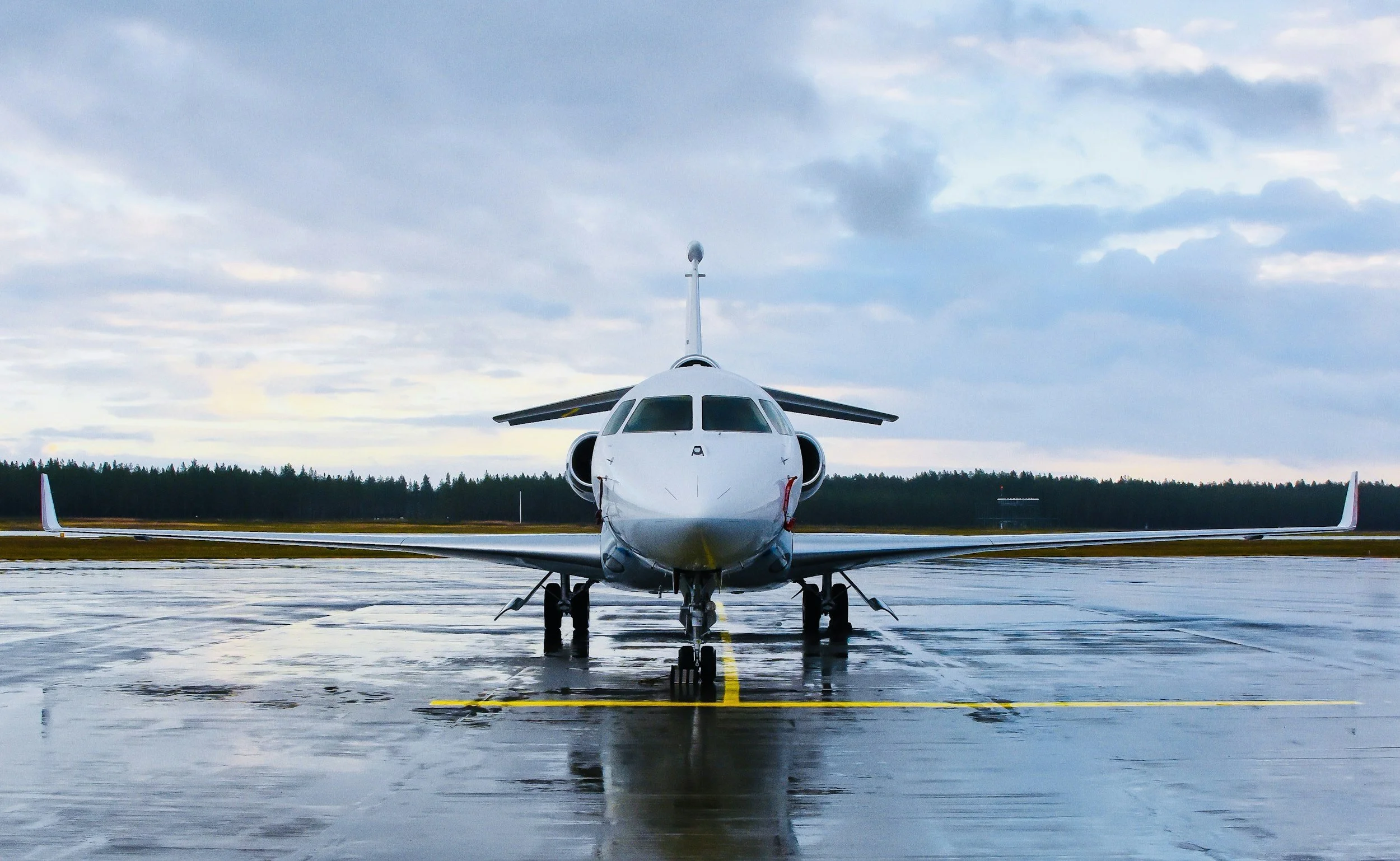 A picture of a freshly exterior detailing plane by Stealth Aviation Detailing in Portland, Oregon.