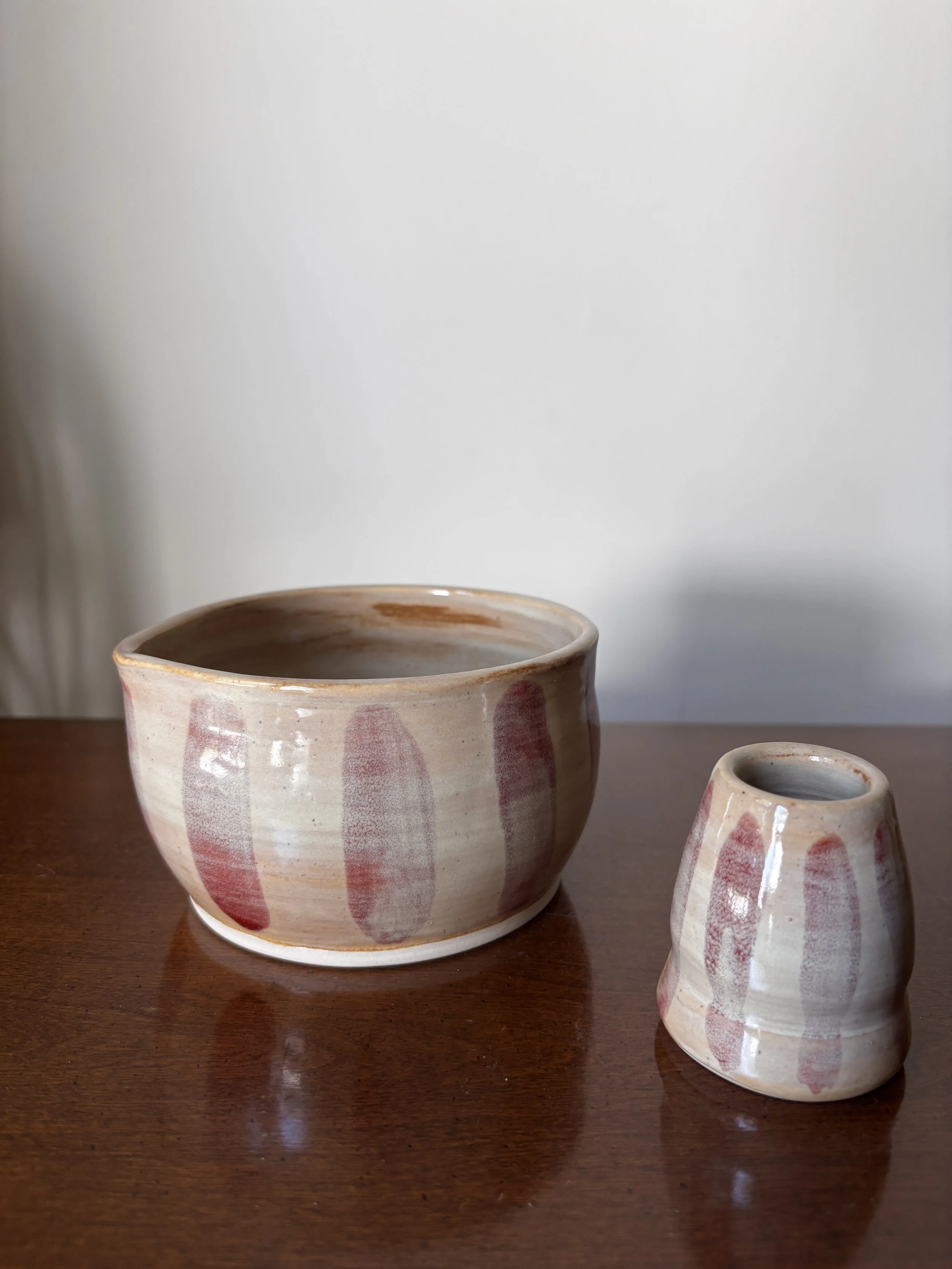 Rosewood Stripe Matcha Set 05