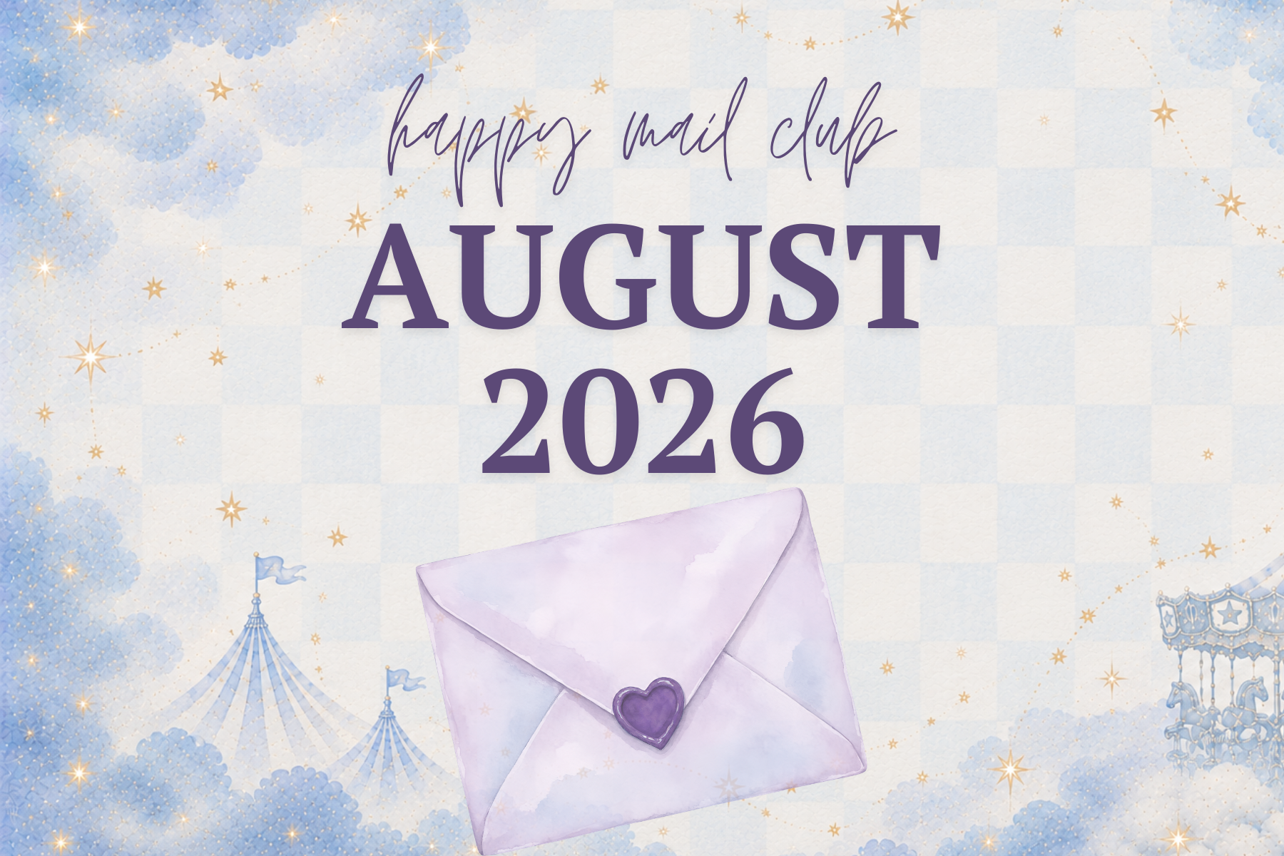 August 2026 — Merry-Go-Round | Happy Mail Club