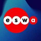 ESWA logo with red circle, white background, and black text