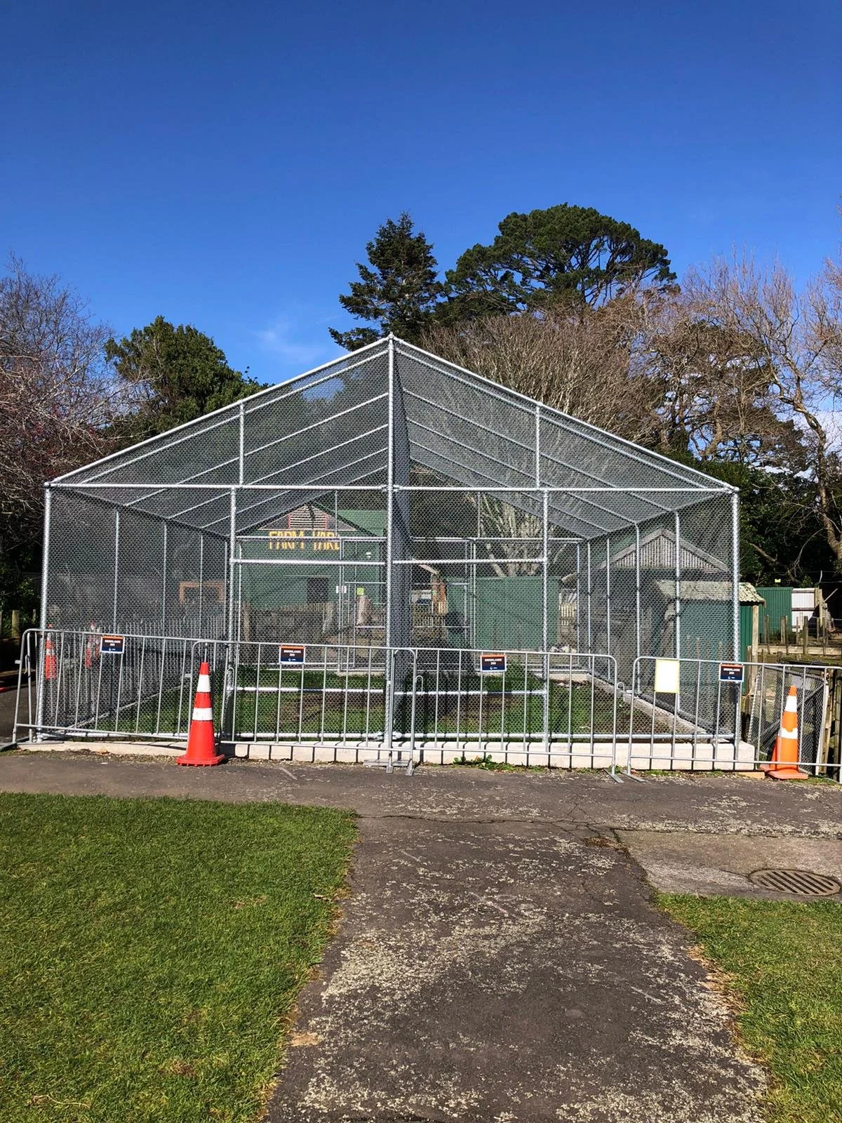 Fenced enclousure