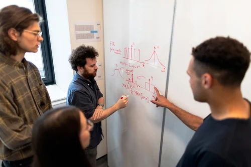 Project manager leading an engineering team